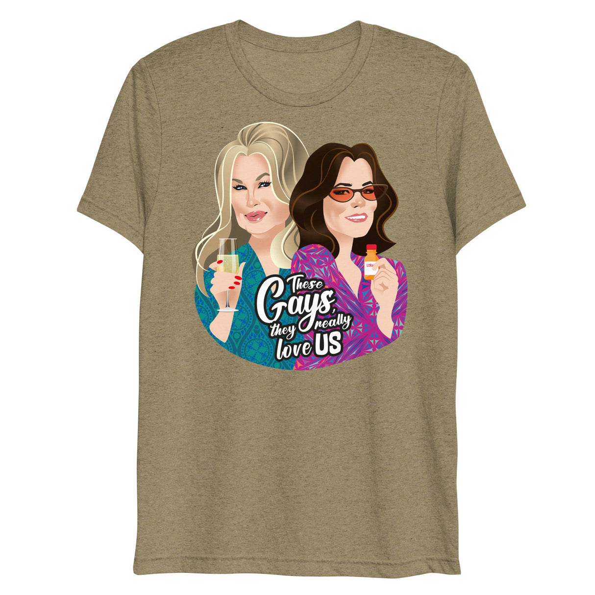 These Gays Love Us (Triblend)-Triblend T-Shirt-Swish Embassy