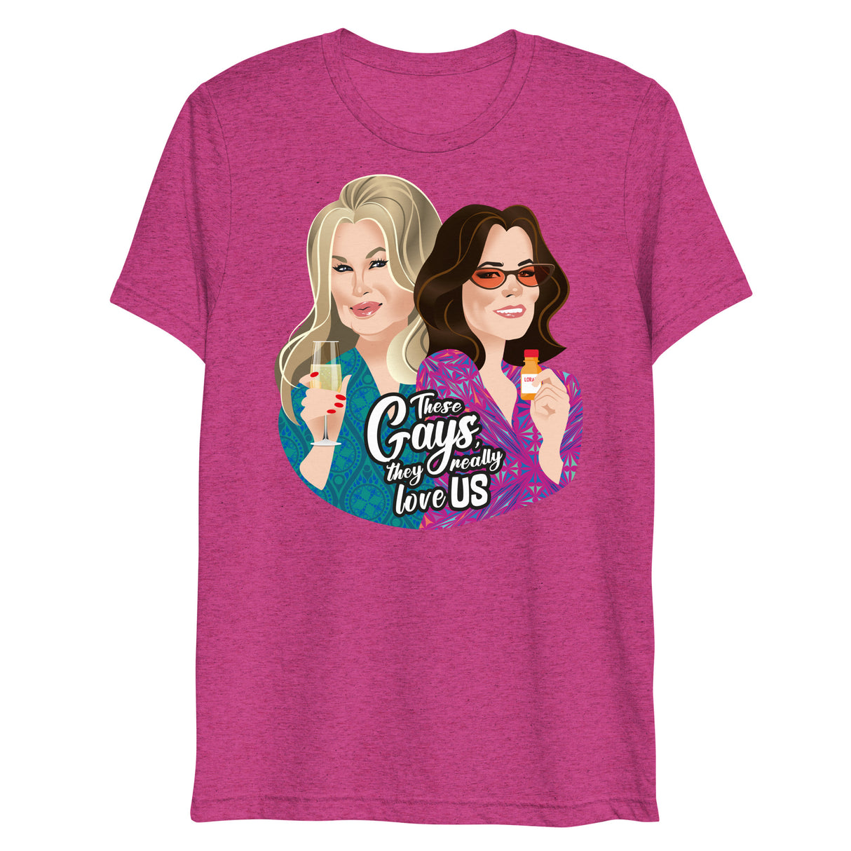 These Gays Love Us (Triblend)-Triblend T-Shirt-Swish Embassy