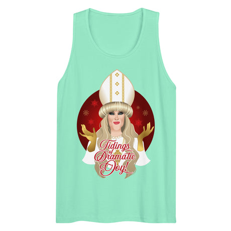 Tidings of Dramatic Joy (Tank top)-Christmas Tank Tops-Swish Embassy