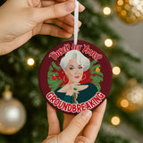 Tinsel for Xmas? Groundbreaking (Ceramic Holiday Keepsake)-Ceramic Holiday Keepsake-Swish Embassy