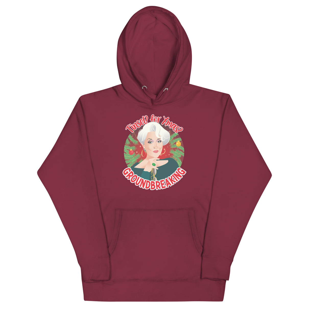 Tinsel for Xmas? Groundbreaking (Hoodie)-Christmas Hoodies-Swish Embassy