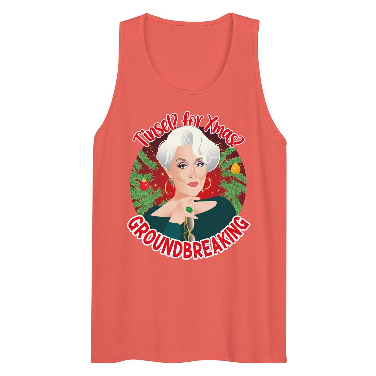 Tinsel for Xmas? Groundbreaking (Tank Top)-Tank Top-Swish Embassy