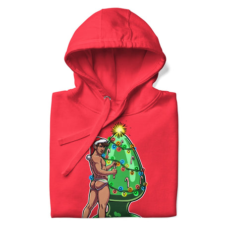 Trim the Rear (Hoodie)-Christmas Hoodies-Swish Embassy