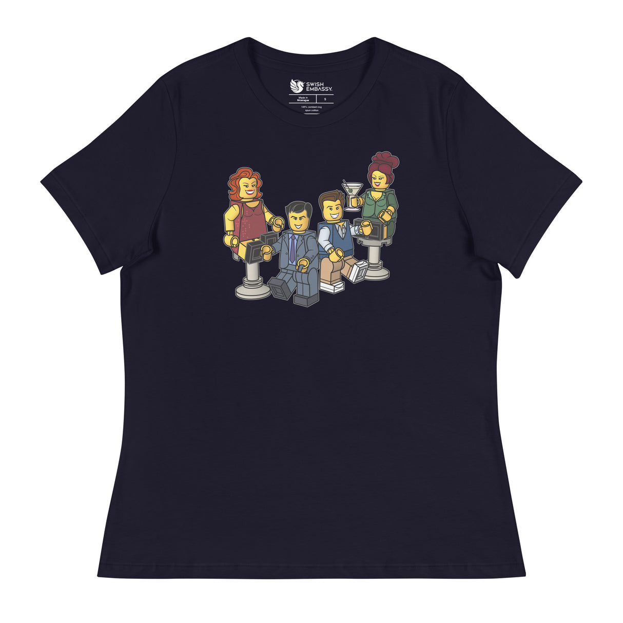 Truman & Adler Blocks (Women's Relaxed T-Shirt)-Women's T-Shirts-Swish Embassy