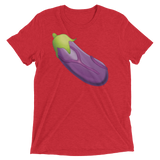 Veiny Eggplant Emoji (Triblend)-Triblend T-Shirt-Swish Embassy