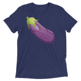 Veiny Eggplant Emoji (Triblend)-Triblend T-Shirt-Swish Embassy