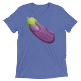 Veiny Eggplant Emoji (Triblend)-Triblend T-Shirt-Swish Embassy