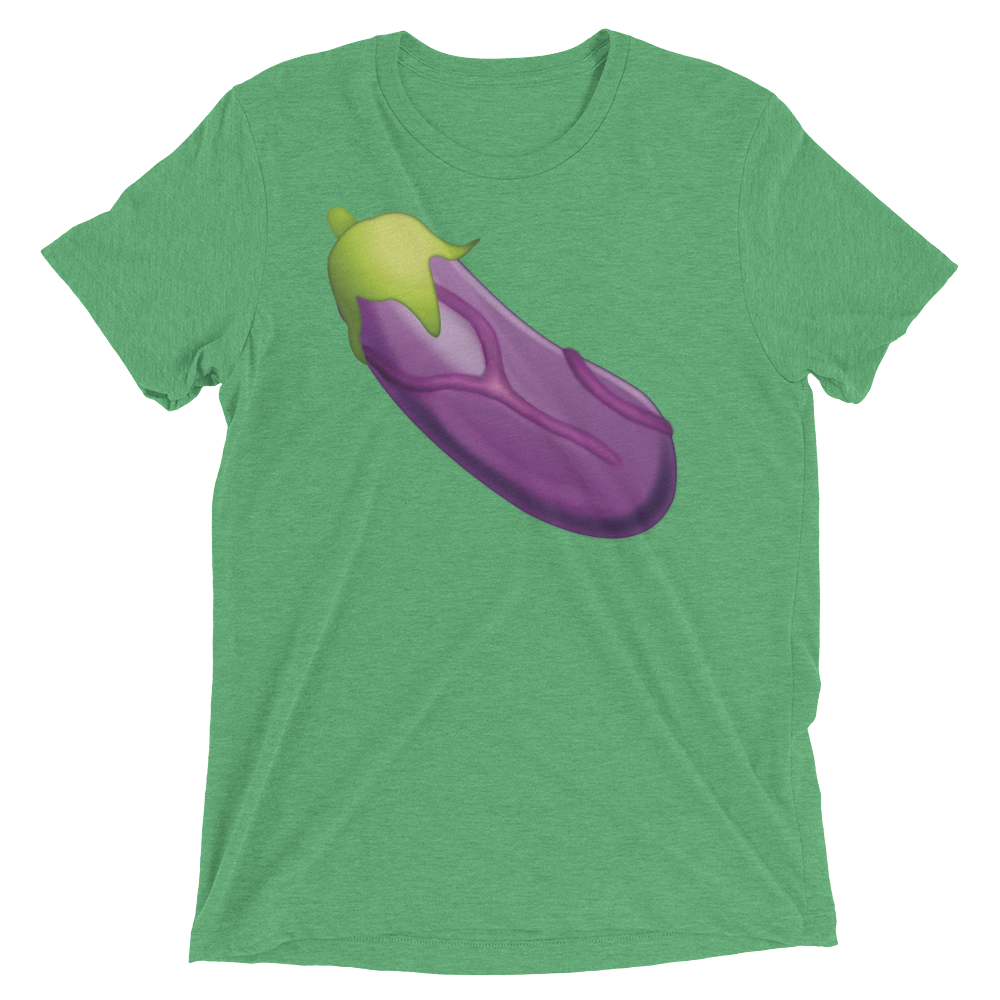 Veiny Eggplant Emoji (Triblend)-Triblend T-Shirt-Swish Embassy