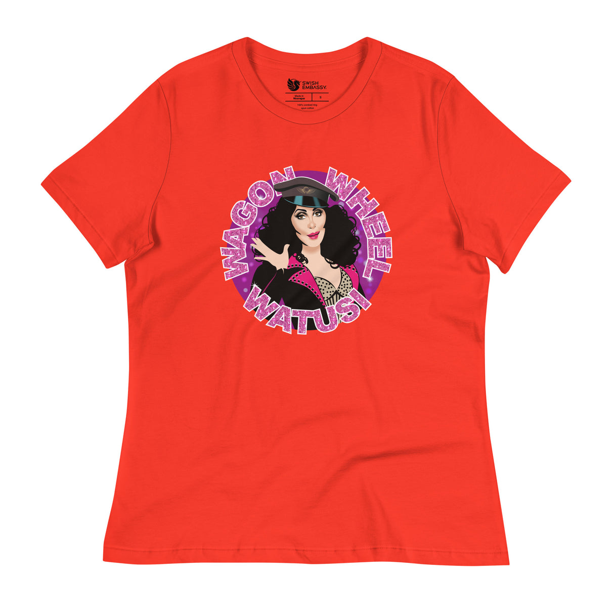 Wagon Wheel Watusi (Women's Relaxed T-Shirt)-Women's T-Shirts-Swish Embassy