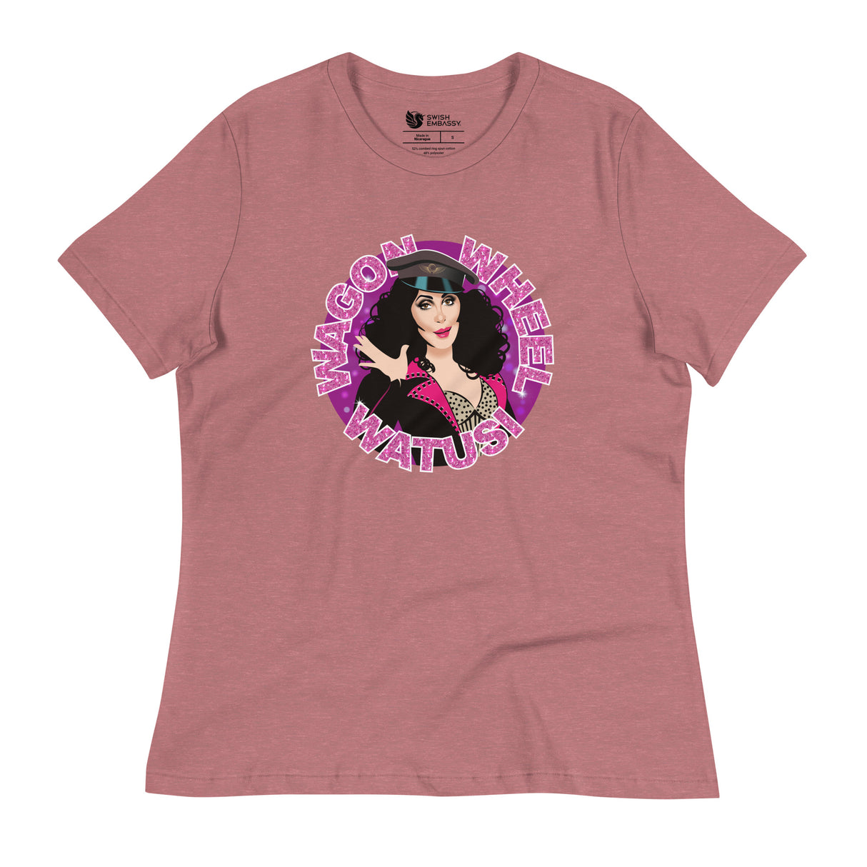 Wagon Wheel Watusi (Women's Relaxed T-Shirt)-Women's T-Shirts-Swish Embassy