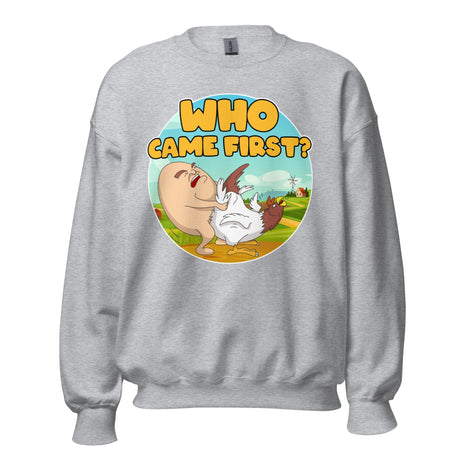 Who Came First (Sweatshirt)-Sweatshirt-Swish Embassy