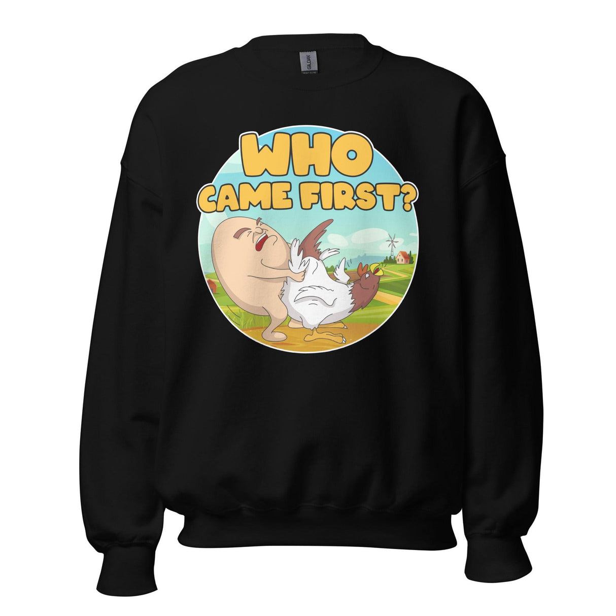 Who Came First (Sweatshirt)-Sweatshirt-Swish Embassy