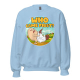 Who Came First (Sweatshirt)-Sweatshirt-Swish Embassy