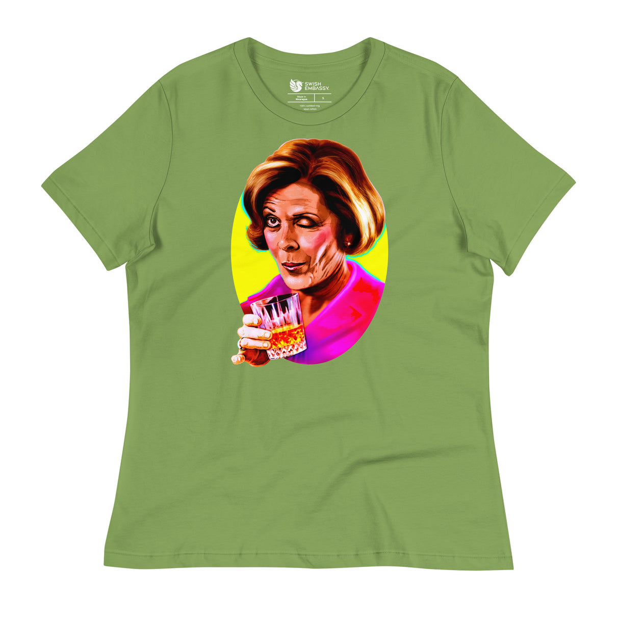 Wink and Drink (Women's Relaxed T-Shirt)-Women's T-Shirts-Swish Embassy