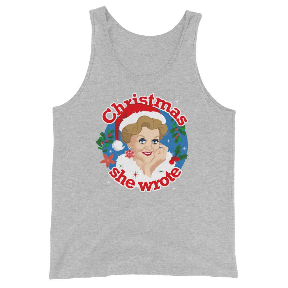 Xmas She Wrote (Tank Top)-Christmas Tanks-Swish Embassy