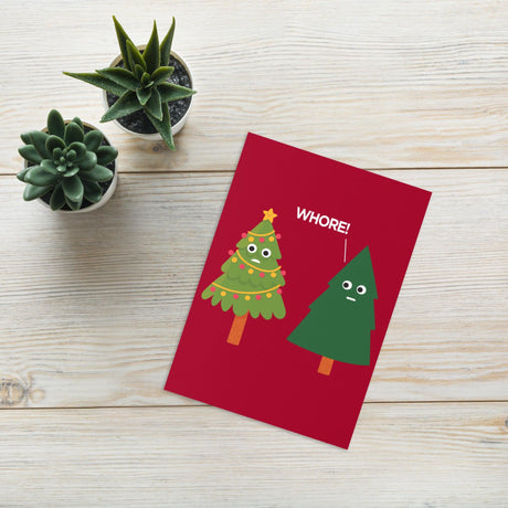 Xmas Tree Shade (Greeting card)-Christmas Card-Swish Embassy