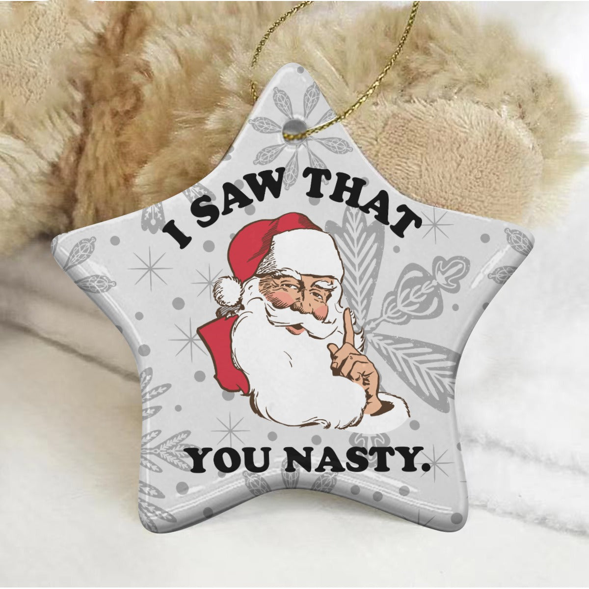 You Nasty (Ceramic Holiday Keepsake)-Ceramic Holiday Keepsake-Swish Embassy