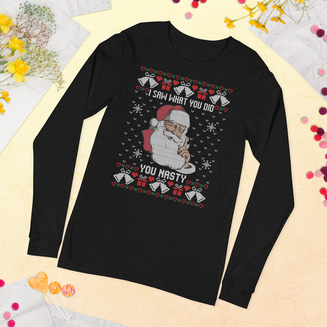 You Nasty (Ugly Christmas)-Christmas T-Shirts-Swish Embassy