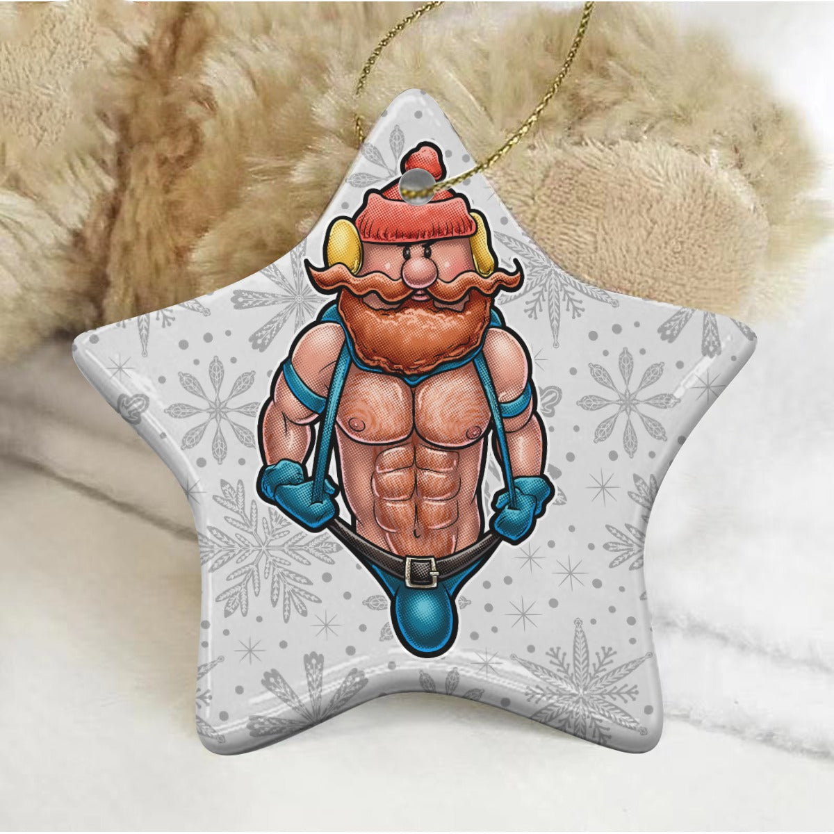 Yukon Goldrush (Ceramic Holiday Keepsake)-Ceramic Holiday Keepsake-Swish Embassy