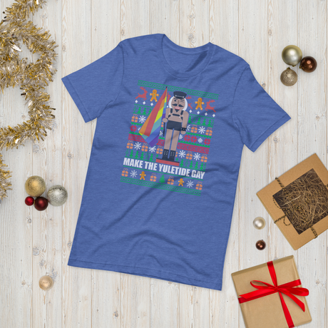 Yuletide Gay (Ugly Christmas)-Christmas T-Shirts-Swish Embassy