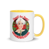 Tinsel for Xmas? Groundbreaking (Mug) - Yellow