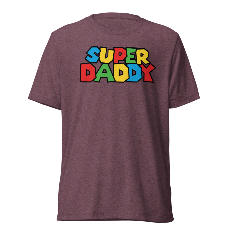 Super Daddy (Triblend) - Maroon Triblend
