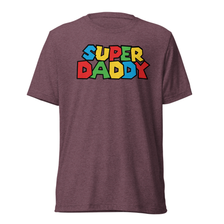 Super Daddy (Triblend) - Maroon Triblend