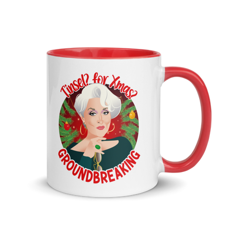 Tinsel for Xmas? Groundbreaking (Mug) - Red
