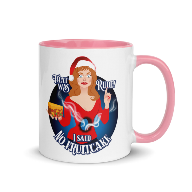 Rude Fruitcake (Mug) - Pink