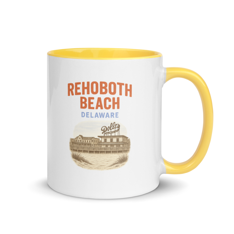 Rehoboth Beach (Mug) - Yellow