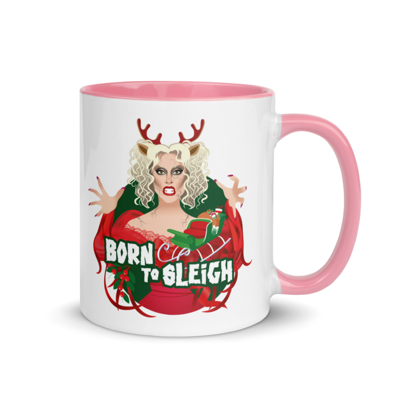 Born to Sleigh (Mug) - Pink