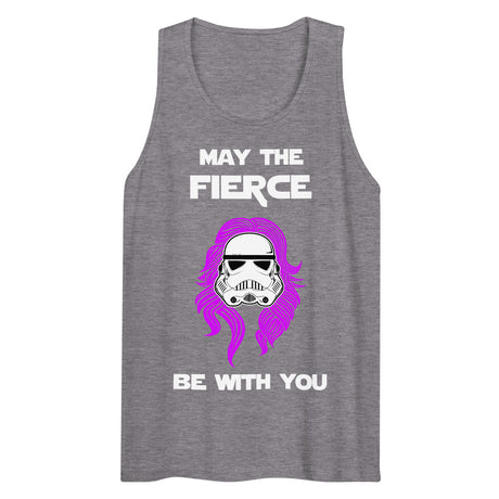 May the Fierce Be With You (Tank Top) - Athletic Heather