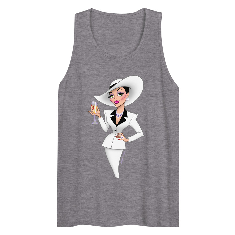 Champagne & Shoulder Pads (Tank Top) - Athletic Heather