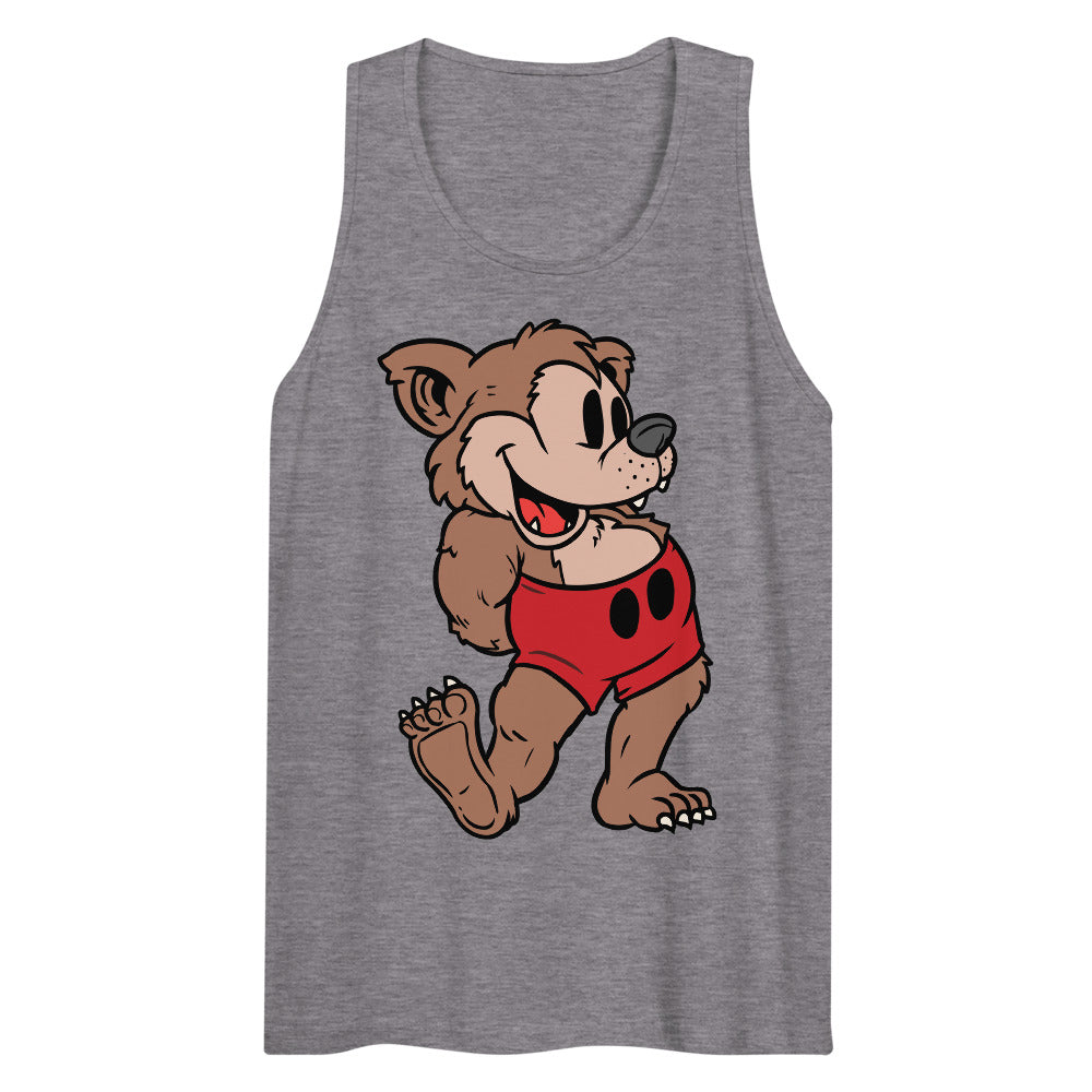 Steam-Bear Willie (Tank Top) - Athletic Heather
