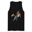 Polygon Unicorn (Tank Top) - Black