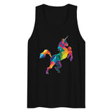 Polygon Unicorn (Tank Top) - Black
