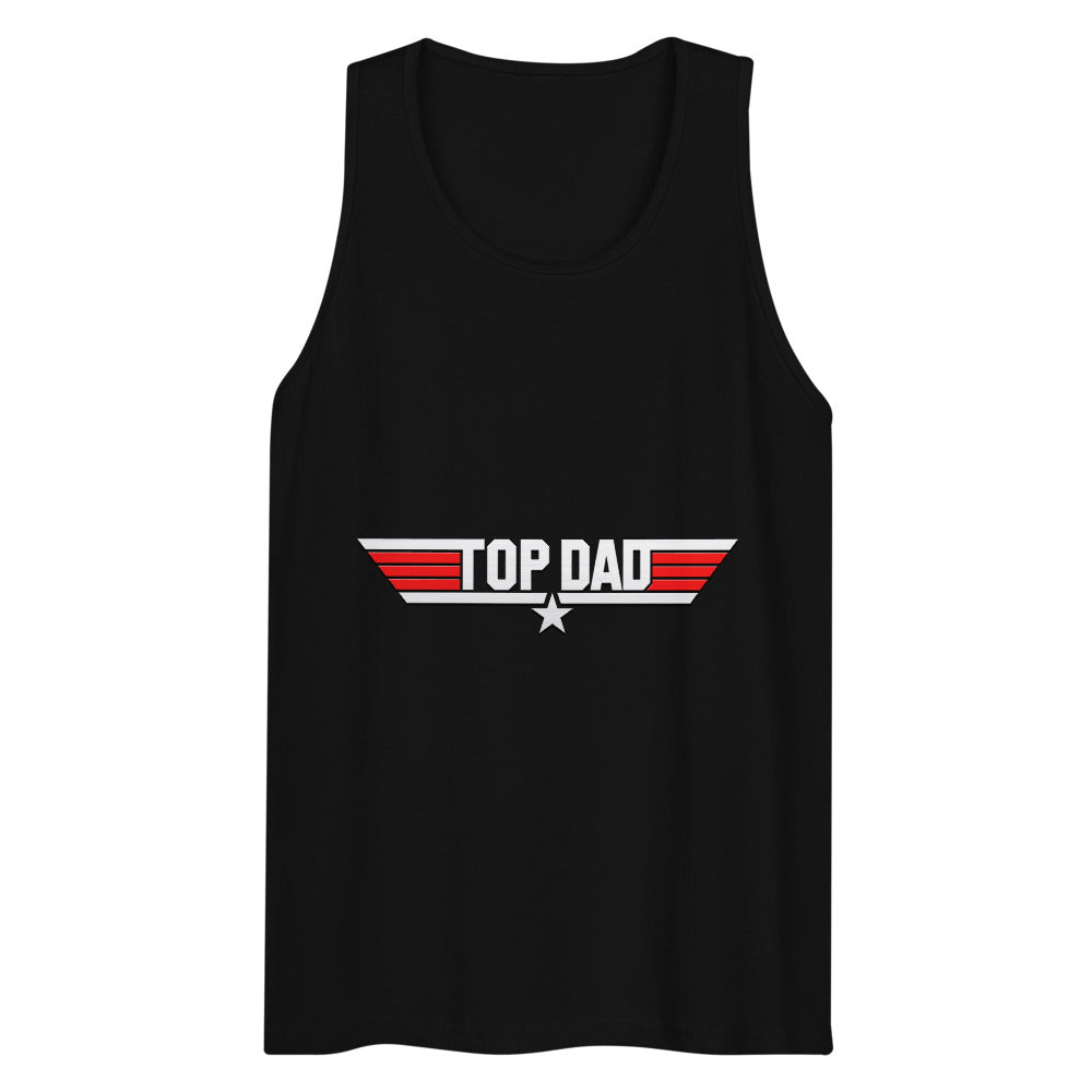 Top Dad/Daddy/Zad/Zaddy (Tank Top) - Black