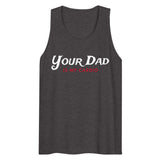 Your Dad is my Cardio (Tank Top) - Charcoal Heather