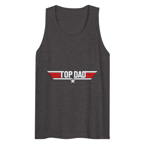 Top Dad/Daddy/Zad/Zaddy (Tank Top) - Charcoal Heather