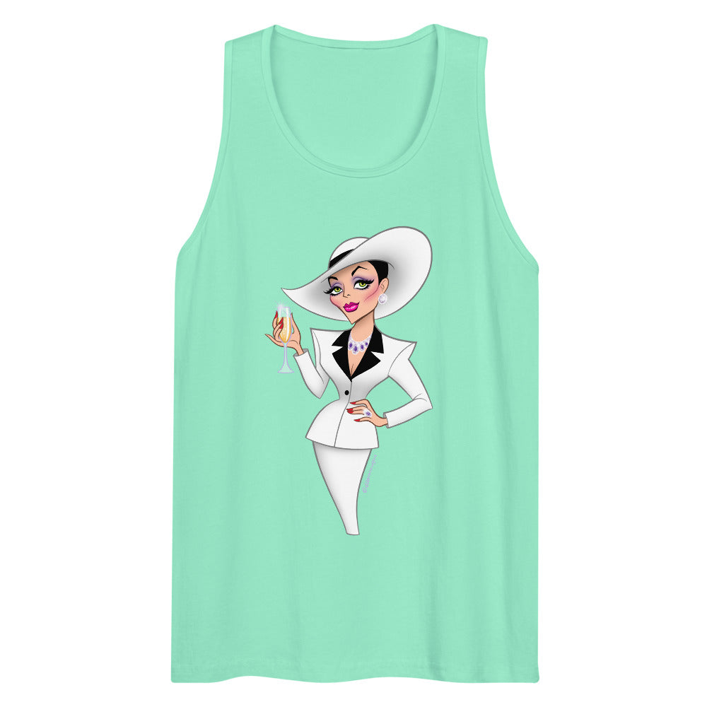 Champagne & Shoulder Pads (Tank Top) - Mint