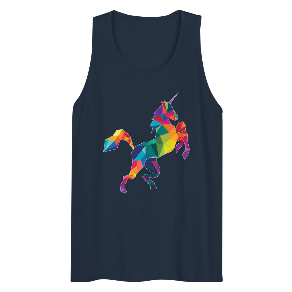 Polygon Unicorn (Tank Top) - Navy