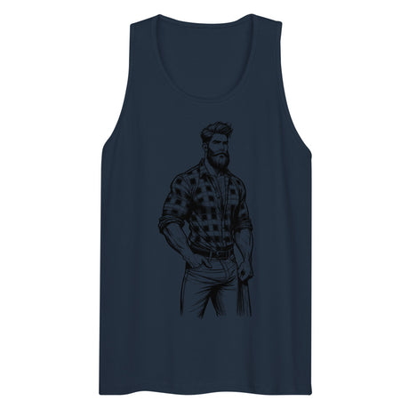 Lumbersexual (Tank Top) - Navy