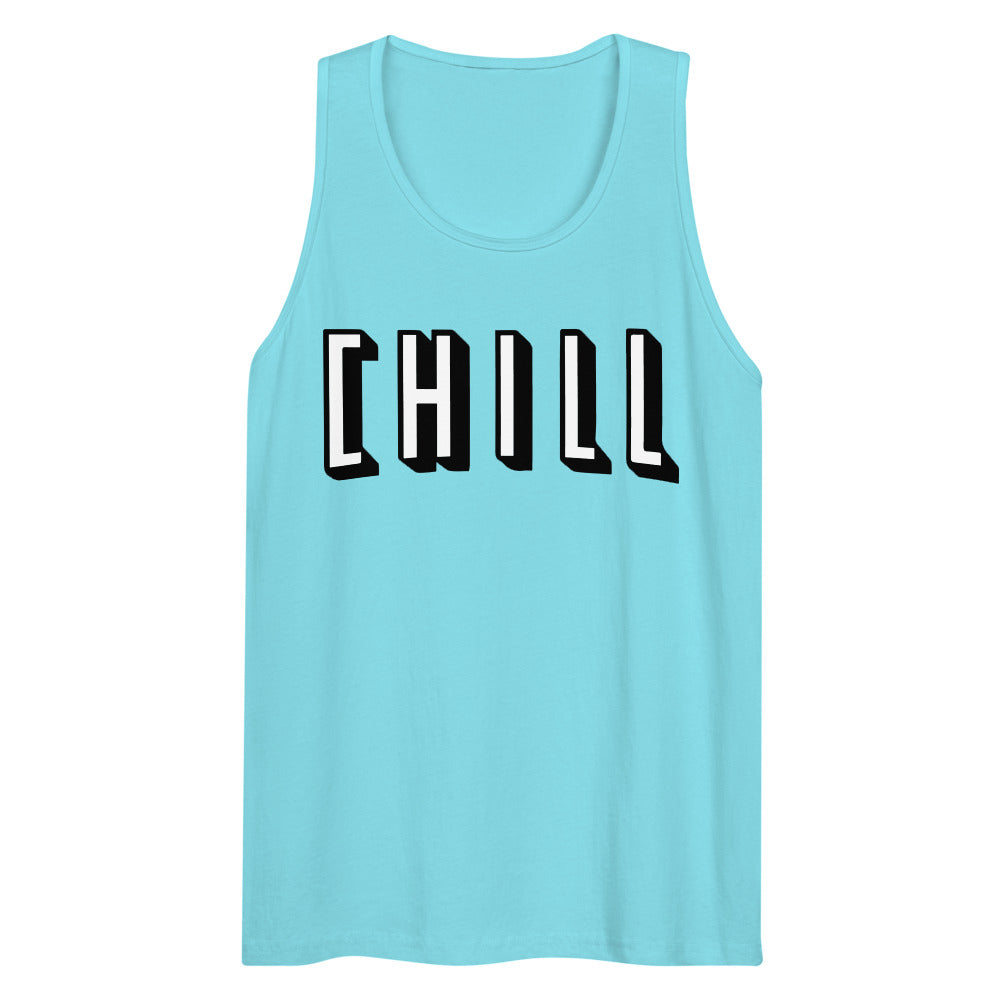 Netflix and Chill (Tank Top) - Pacific Blue