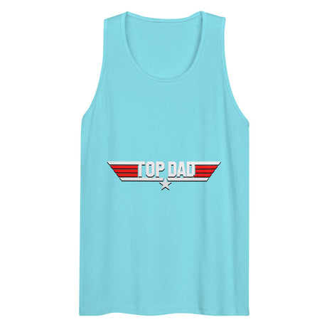 Top Dad/Daddy/Zad/Zaddy (Tank Top) - Pacific Blue