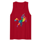 Polygon Unicorn (Tank Top) - Red