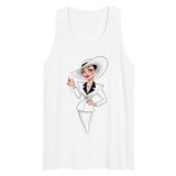 Champagne & Shoulder Pads (Tank Top) - White