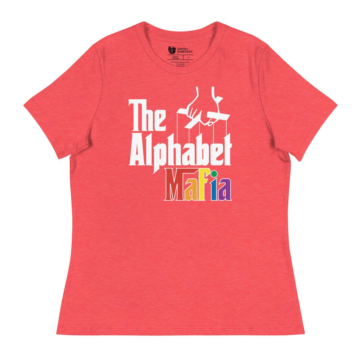 Alphabet Mafia (Women's Relaxed T-Shirt)-Women's T-Shirts-Swish Embassy