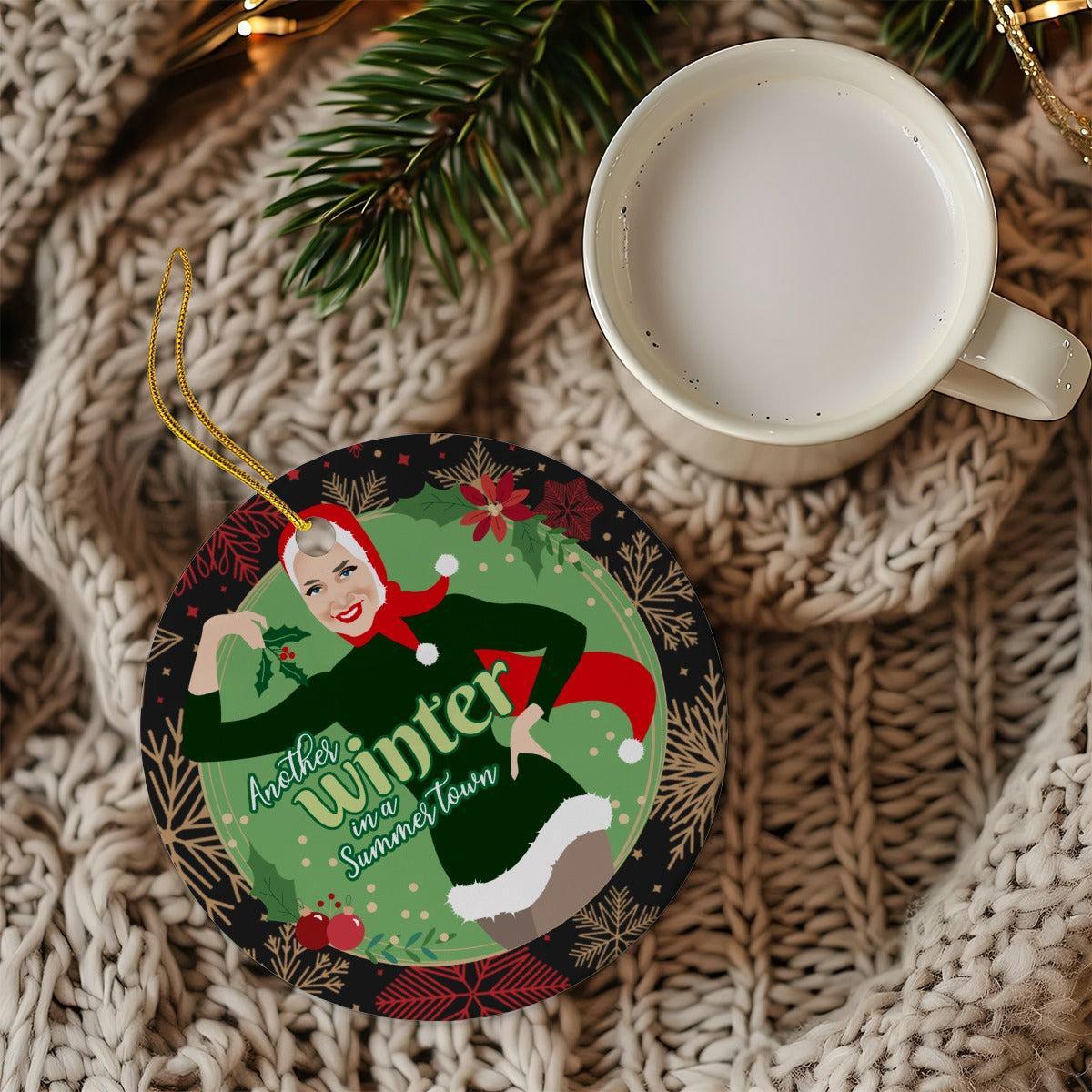 Another Winter in a Summer Town (Ceramic Holiday Keepsake)-Ceramic Holiday Keepsake-Swish Embassy