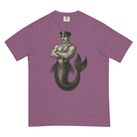 Art Deco Merman (Boxy Tee)-Boxy T-Shirt-Swish Embassy