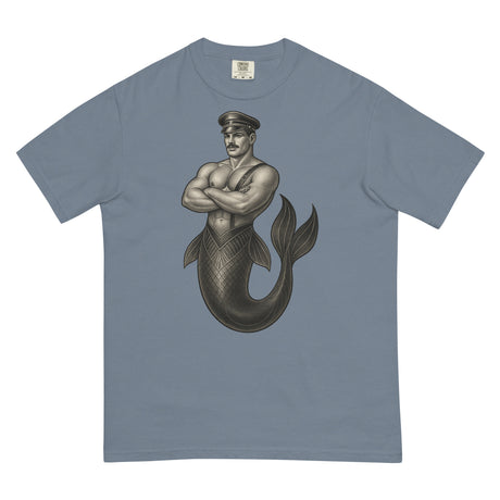 Art Deco Merman (Boxy Tee)-Boxy T-Shirt-Swish Embassy